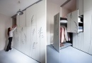 Po příchodu každého prvně zaujme bílá, dekorem dozdobená stěna s poměrně bohatým úložným prostorem.  |  Foto: kitoko-studio.com