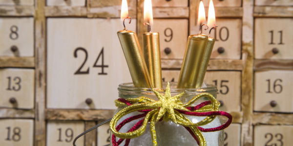 Vánoční dekorace - adventní kalendář